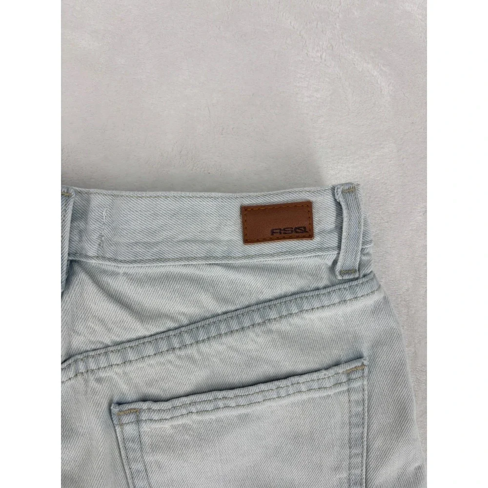 RSQ Denim Shorts Womens‎ 27 Light Wash Super High Rise Mom Summer Casual